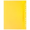 Скоросшиватель пластиковый с перфорацией BRAUBERG, А4, 140/180 мкм, желтый, 226587 - фото 2617102