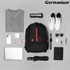 Рюкзак GERMANIUM "S-03" универсальный, с отделением для ноутбука, увеличенный объем, черный, 46х32х26 см, 226949 - фото 2617231