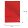Папка-уголок жесткая, непрозрачная BRAUBERG, красная, 0,15 мм, 224879 - фото 2617439