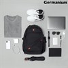 Рюкзак GERMANIUM "S-01" универсальный, с отделением для ноутбука, влагостойкий, черный, 47х32х20 см, 226947 - фото 2617477