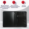 Папка на молнии пластиковая BRAUBERG "Contract", А4, 335х242 мм, внутренний карман, черная, 225162 - фото 2618122