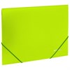 Папка на резинках BRAUBERG "Neon", неоновая, зеленая, до 300 листов, 0,5 мм, 227460 - фото 2618124