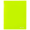 Папка на 2 кольцах BRAUBERG "Neon", 25 мм, внутренний карман, неоновая, зеленая, до 170 листов, 0,7 мм, 227456 - фото 2618499