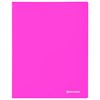 Папка 20 вкладышей BRAUBERG "Neon", 16 мм, неоновая розовая, 700 мкм, 227450 - фото 2618526