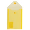 Папка-конверт с кнопкой МАЛОГО ФОРМАТА (105х148 мм), А6, желтая, 0,18 мм, BRAUBERG, 227319 - фото 2618541