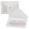 Папка-конверт с кнопкой МАЛОГО ФОРМАТА (74х105 мм), А7 (для визиток), матовая прозрачная, 0,18 мм BRAUBERG, 227325 - фото 2618829
