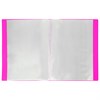 Папка 20 вкладышей BRAUBERG "Neon", 16 мм, неоновая розовая, 700 мкм, 227450 - фото 2618839