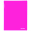 Папка 40 вкладышей BRAUBERG "Neon", 25 мм, неоновая розовая, 700 мкм, 227454 - фото 2618890