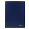 Папка на 2 кольцах BRAUBERG "Office", 25 мм, синяя, до 170 листов, 0,5 мм, 227494 - фото 2618925