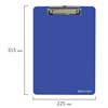 Доска-планшет BRAUBERG "SOLID" сверхпрочная с прижимом А4 (315х225 мм), пластик, 2 мм, СИНЯЯ, 226823 - фото 2619006