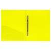 Папка с металлическим скоросшивателем и внутренним карманом BRAUBERG "Neon", 16 мм, желтая, до 100 листов, 0,7 мм, 227465 - фото 2619050