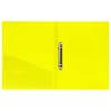 Папка на 2 кольцах BRAUBERG "Neon", 25 мм, внутренний карман, неоновая, желтая, до 170 листов, 0,7 мм, 227457 - фото 2619151