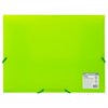Папка на резинках BRAUBERG "Neon", неоновая, зеленая, до 300 листов, 0,5 мм, 227460 - фото 2619176