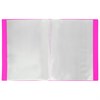 Папка 40 вкладышей BRAUBERG "Neon", 25 мм, неоновая розовая, 700 мкм, 227454 - фото 2619312