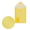 Папка-конверт с кнопкой МАЛОГО ФОРМАТА (105х148 мм), А6, желтая, 0,18 мм, BRAUBERG, 227319 - фото 2619518