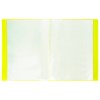 Папка 40 вкладышей BRAUBERG "Neon", 25 мм, неоновая желтая, 700 мкм, 227453 - фото 2620091