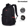 Рюкзак GERMANIUM "S-06" универсальный, уплотненная спинка, облегченный, черный, 46х32х15 см, 226953 - фото 2620458