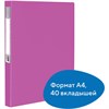 Папка 40 вкладышей BRAUBERG "Neon", 25 мм, неоновая розовая, 700 мкм, 227454 - фото 2620493