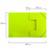 Папка на резинках BRAUBERG "Neon", неоновая, зеленая, до 300 листов, 0,5 мм, 227460 - фото 2620527
