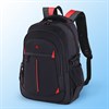 Рюкзак BRAUBERG TITANIUM универсальный, 3 отделения, черный, красные вставки, 45х28х18 см, 226376 - фото 2620704