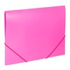 Папка на резинках BRAUBERG "Office", розовая, до 300 листов, 500 мкм, 228083 - фото 2621036