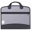 Папка-портфель пластиковая BRAUBERG А4+ (375х305х60 мм), 4 отделения, 2 кармана, серая, 228685 - фото 2621801