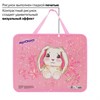 Папка на молнии с ручками ЮНЛАНДИЯ А4, 1 отделение, пластик, ширина 80 мм, "Bunny", 228174 - фото 2621927