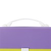 Папка-портфель пластиковая BRAUBERG "JOY", А4 (330х245х35 мм), 13 отделений, с окантовкой, фиолетовая, 227977 - фото 2622049