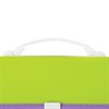 Папка-портфель пластиковая BRAUBERG "JOY", А4 (330х245х35 мм), 13 отделений, с окантовкой, салатовая, 227974 - фото 2622672