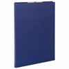 Папка-планшет STAFF "EVERYDAY", А4 (230х314 мм), с прижимом и крышкой, картон/бумвинил, РОССИЯ, синяя, 229054 - фото 2623037
