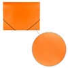 Папка на резинках BRAUBERG "Office", оранжевая, до 300 листов, 500 мкм, 228084 - фото 2623047
