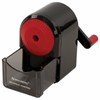 Точилка механическая BRAUBERG "ULTRA", для чернографитных и цветных карандашей, крепление к столу, корпус черный с красным, 228626 - фото 2623235
