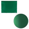 Папка на резинках BRAUBERG "Office", зеленая, до 300 листов, 500 мкм, 227710 - фото 2623838