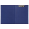 Папка-планшет STAFF "EVERYDAY", А4 (230х314 мм), с прижимом и крышкой, картон/бумвинил, РОССИЯ, синяя, 229054 - фото 2624049