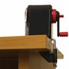 Точилка механическая BRAUBERG "ULTRA", для чернографитных и цветных карандашей, крепление к столу, корпус черный с красным, 228626 - фото 2624262