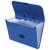 Портфель пластиковый STAFF А4 (330х235х36 мм), 7 отделений, индексные ярлыки, синий, 229242 - фото 2624566
