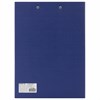 Папка-планшет STAFF "EVERYDAY", А4 (230х314 мм), с прижимом и крышкой, картон/бумвинил, РОССИЯ, синяя, 229054 - фото 2624706