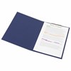 Папка-планшет STAFF "EVERYDAY", А4 (230х314 мм), с прижимом и крышкой, картон/бумвинил, РОССИЯ, синяя, 229054 - фото 2625260