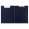 Папка-планшет STAFF, А4 (310х230 мм), с прижимом и крышкой, пластик, синяя, 0,5 мм, 229220 - фото 2625432