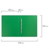 Папка с металлическим пружинным скоросшивателем BRAUBERG, картон/ПВХ, 35 мм, зеленая, до 290 листов, 228339 - фото 2625612