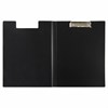 Папка-планшет STAFF, А4 (310х230 мм), с прижимом и крышкой, пластик, черная, 0,5 мм, 229221 - фото 2625740
