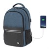 Рюкзак BRAUBERG URBAN универсальный, с отделением для ноутбука, USB-порт, "Denver", синий, 46х30х16 см, 229893 - фото 2625955
