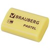 Ластик BRAUBERG "Pastel", 37х24х11мм, ассорти пастельных цветов, экологичный ПВХ, 229582 - фото 2625969