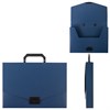 Портфель пластиковый STAFF А4 (320х225х36 мм), без отделений, синий, 229240 - фото 2626355