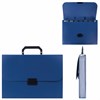 Портфель пластиковый STAFF А4 (330х235х36 мм), 7 отделений, индексные ярлыки, синий, 229242 - фото 2626775