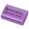 Ластик BRAUBERG "Pastel Mini", 27х18х10 мм, ассорти пастельных цветов, экологичный ПВХ, 229581 - фото 2626988