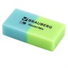 Набор ластиков BRAUBERG "Pastel Mix", 6 шт., цвета ассорти, 44х21х10 мм, экологичный ПВХ, 229597 - фото 2627206