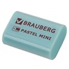 Ластик BRAUBERG "Pastel Mini", 27х18х10 мм, ассорти пастельных цветов, экологичный ПВХ, 229581 - фото 2627493