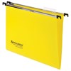 Подвесные папки А4 (350х245 мм), до 80 листов, КОМПЛЕКТ 5 шт., пластик, желтые, BRAUBERG (Италия), 231798 - фото 2627913