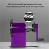 Точилка механическая BRAUBERG "JET", металлический механизм, корпус фиолетовый, 229569 - фото 2627914